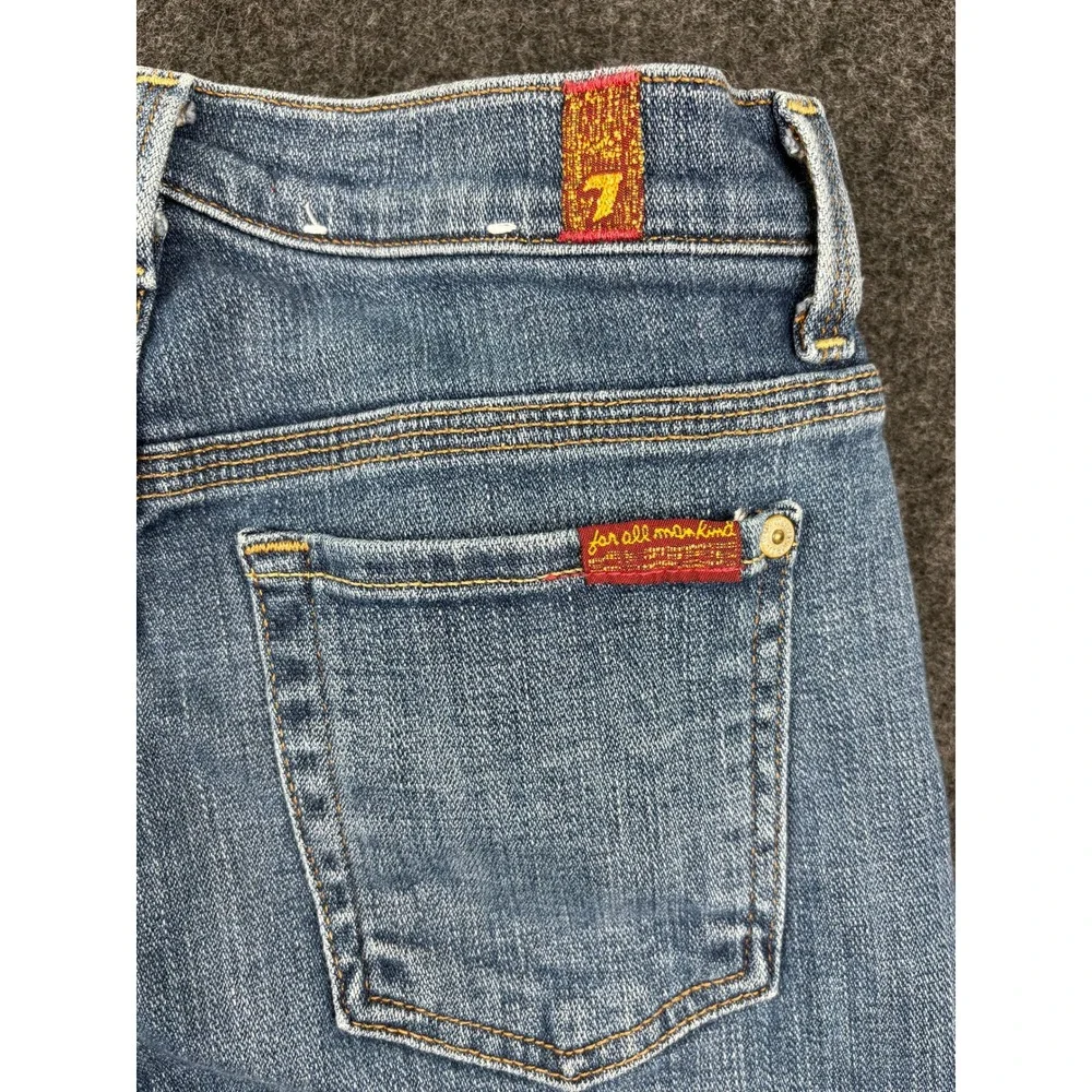7 For All Mankind Light Blue Flared Jeans